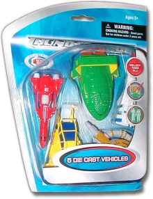 Lot 117 - A group of BANDAI Thunderbirds vehicles and