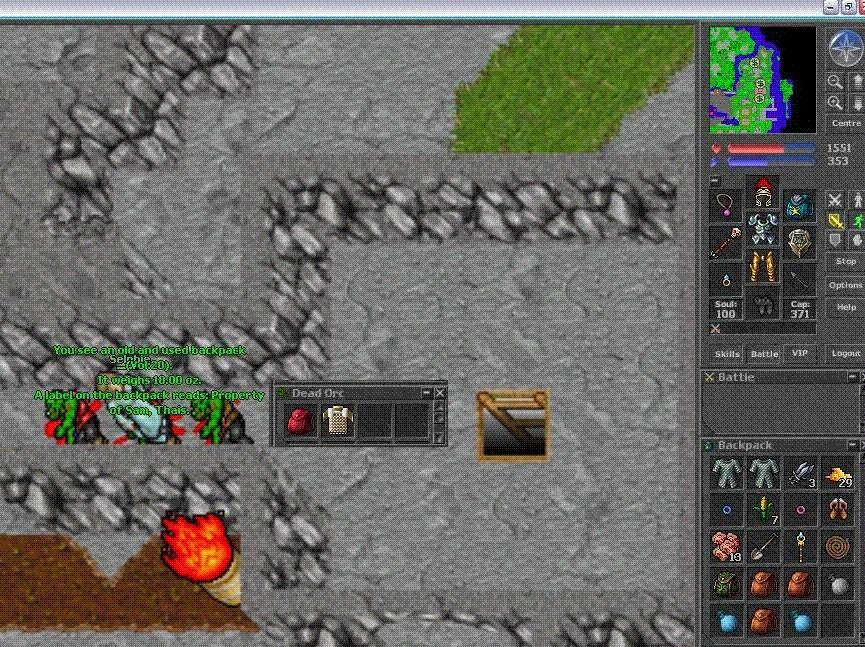 Sam's Old Backpack Quest/Spoiler TibiaWiki FANDOM powered by Wikia