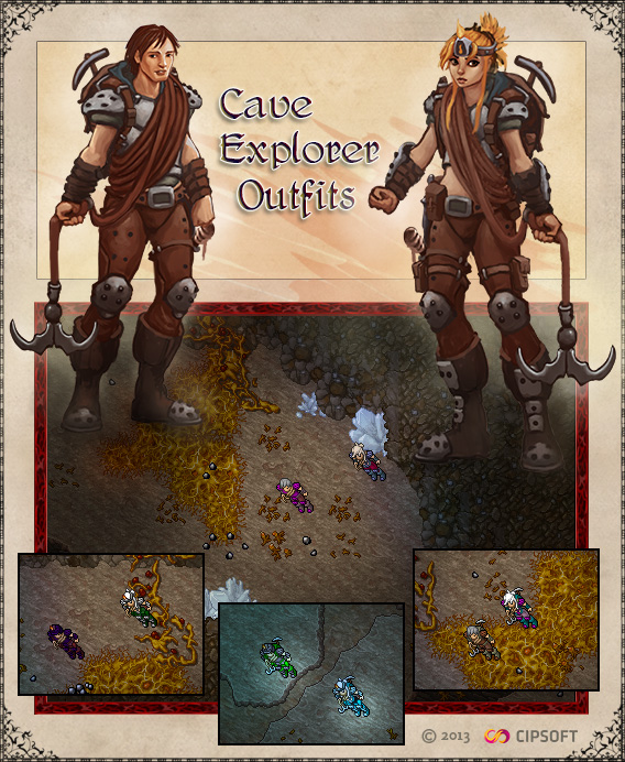 Cave Explorer Outfits | TibiaWiki | FANDOM powered by Wikia