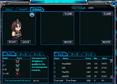 War of Heroes Example
