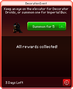 Decoration Event 2 Complete