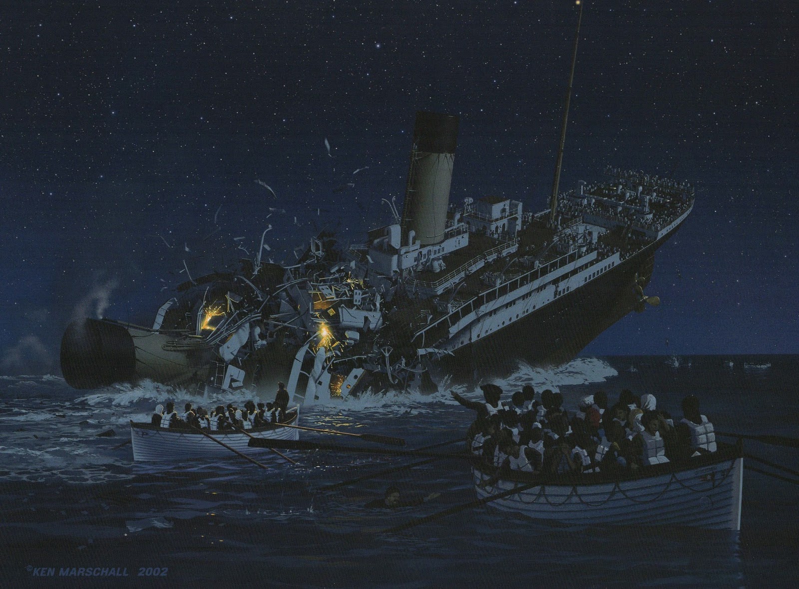 Break Up Of The Titanic Titanic Wiki Fandom Powered By Wikia
