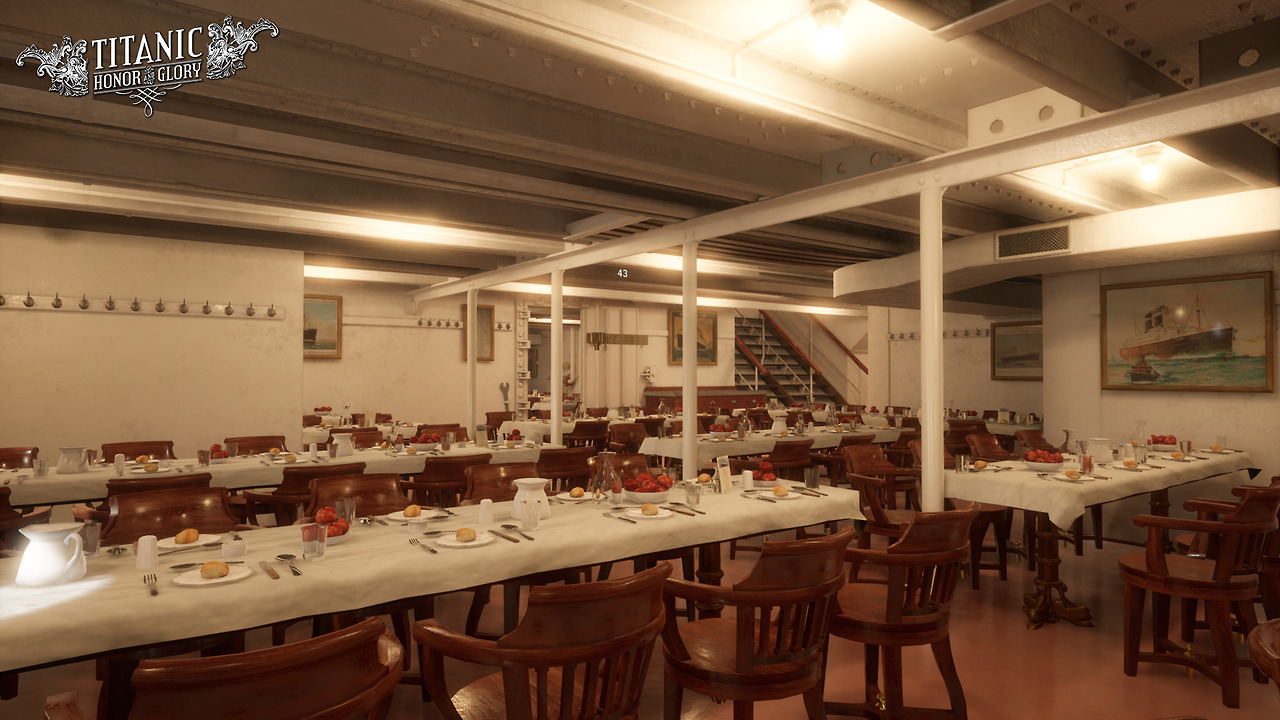 Third Class Dining Room On The Titanic