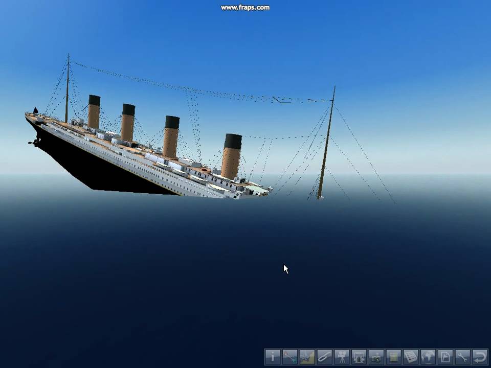 real time simulation of titanic sinking
