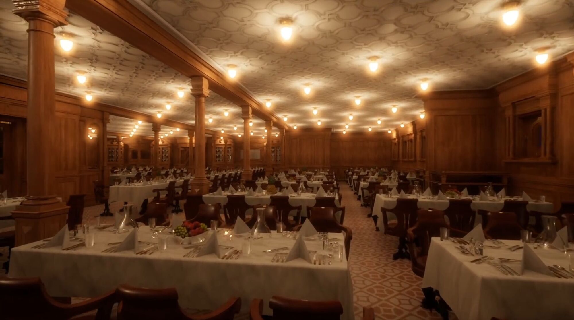 Second Class Dining Room On The Titanic