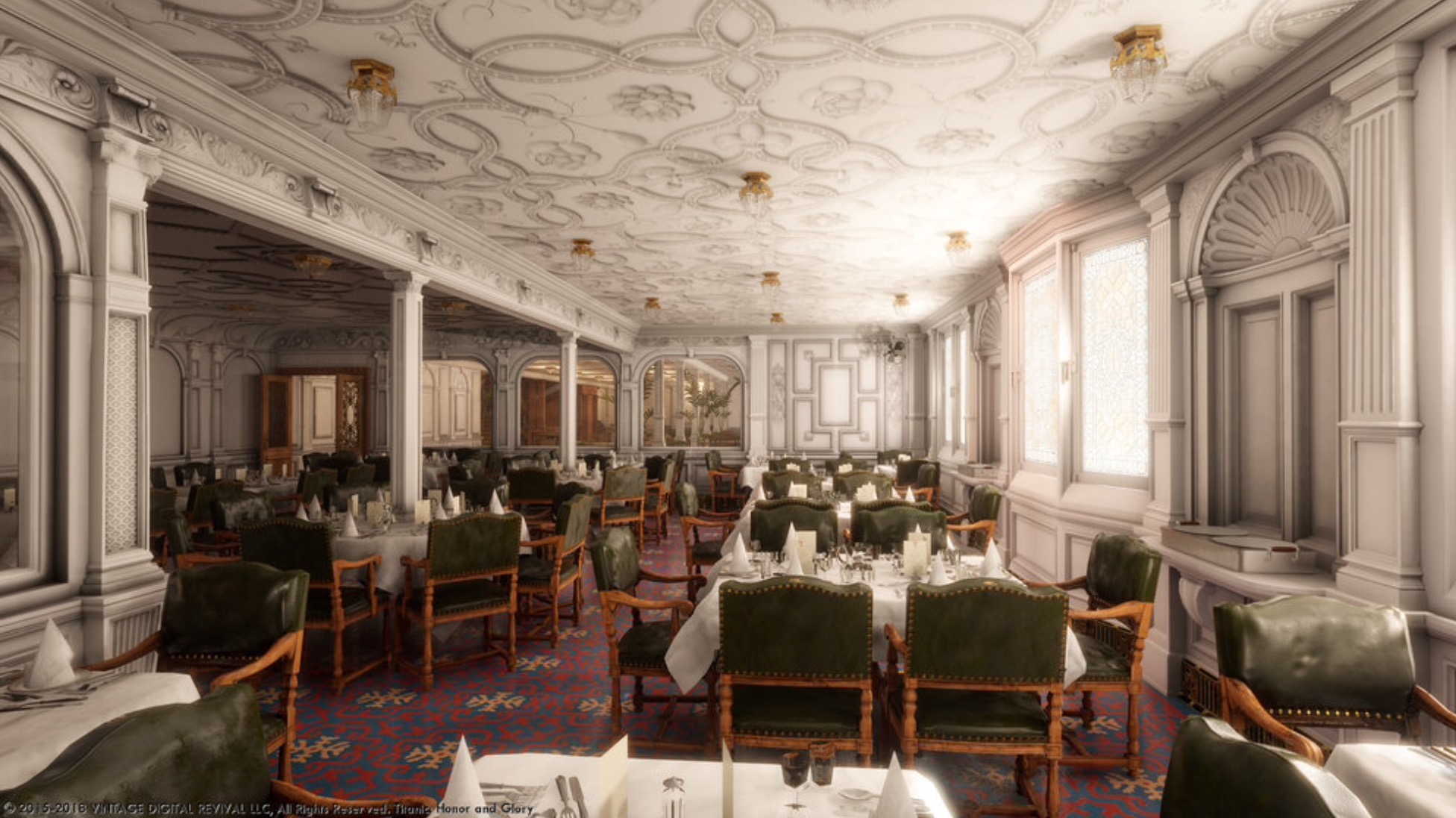 First Class Dining Room On The Titanic