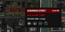 Example of a high activity zone
