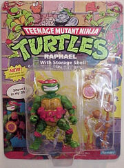 Raphael with storage shell