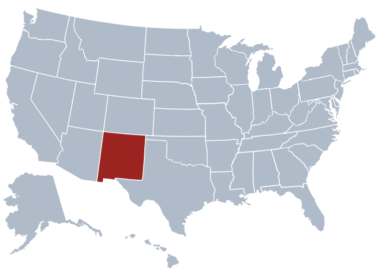 New states. Нью Мехико штат США. Штат Нью Мексико на карте США. Нью Мехико штат на карте США. Штат Нью Мексико на карте Америки.