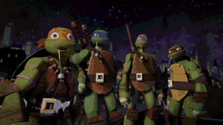 Michelangelo Leatherhead hug 3