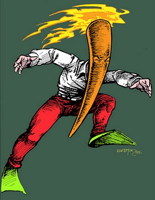 flaming carrot statue