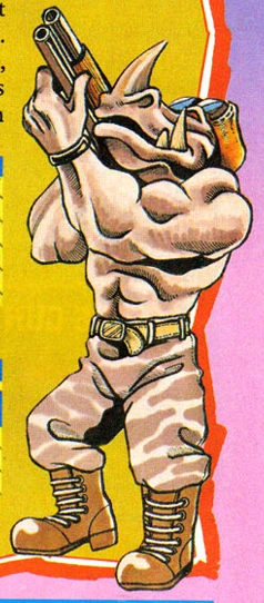 Image Rocksteady Nintendopower33 png TMNTPedia FANDOM Powered By Wikia