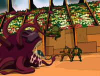 Turtles take on monster