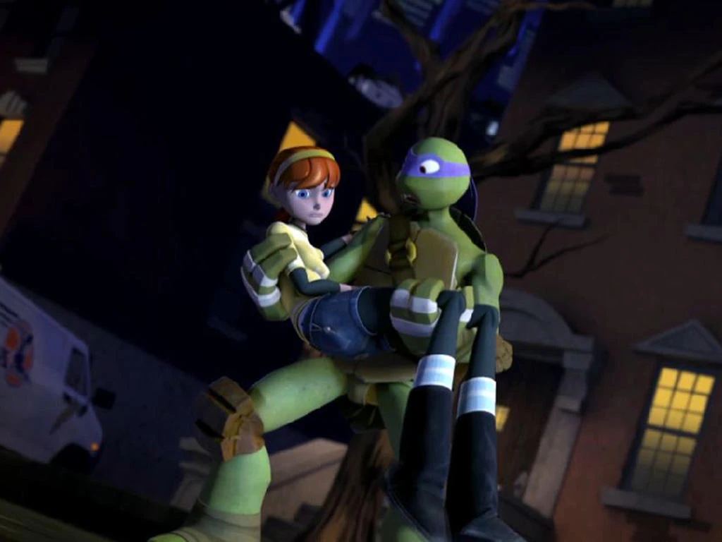 Tmnt 2012 Donnie And April