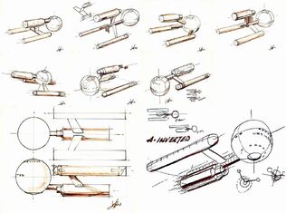 Early USS Enterprise design concepts Matt Jefferies