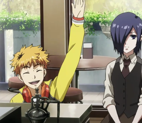 Imagen - Hide visita a Kaneki en el Anteiku Anime.png ...