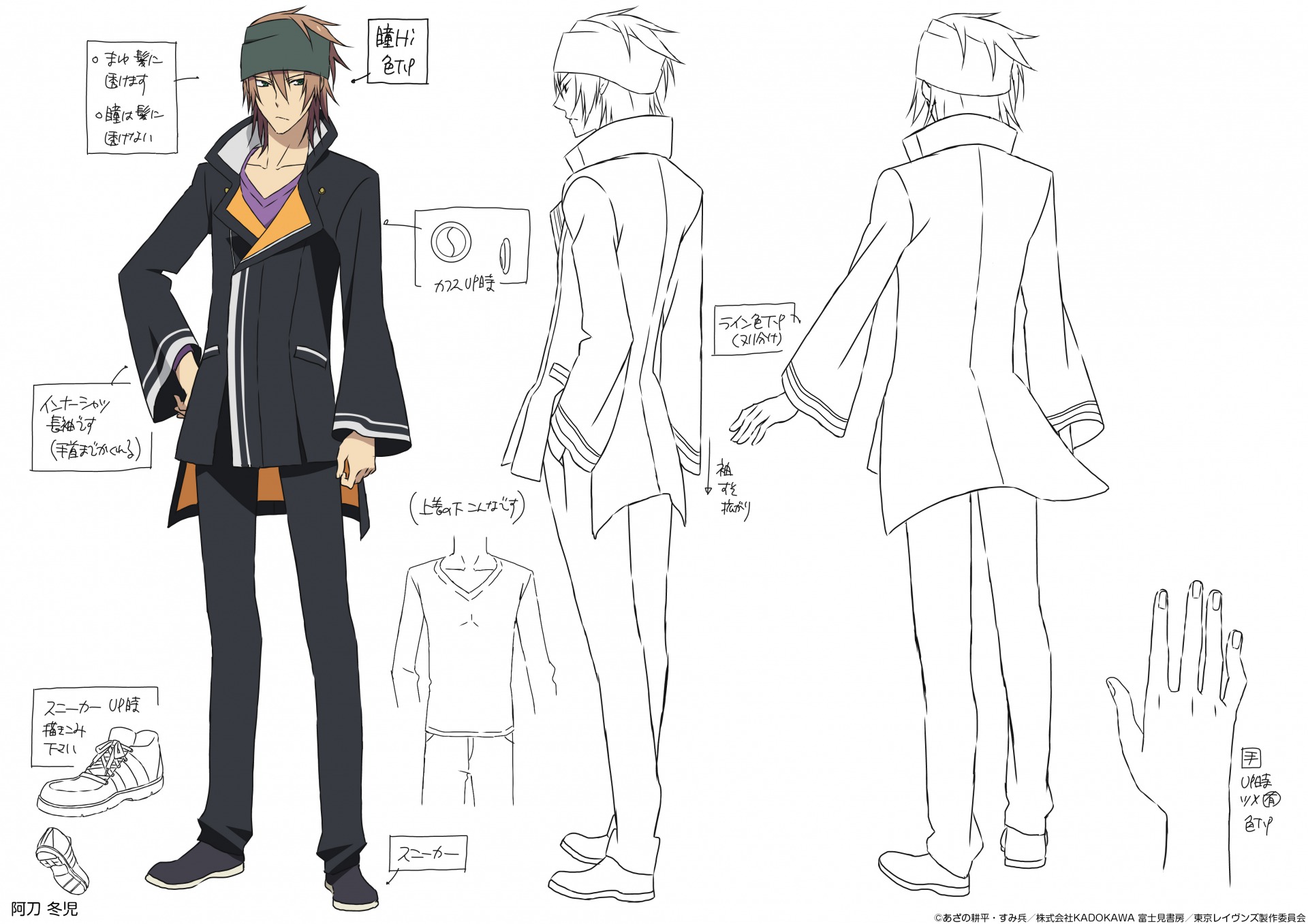 Image - Touji Male Uniform Design.jpg | Tokyo Ravens Wiki | FANDOM