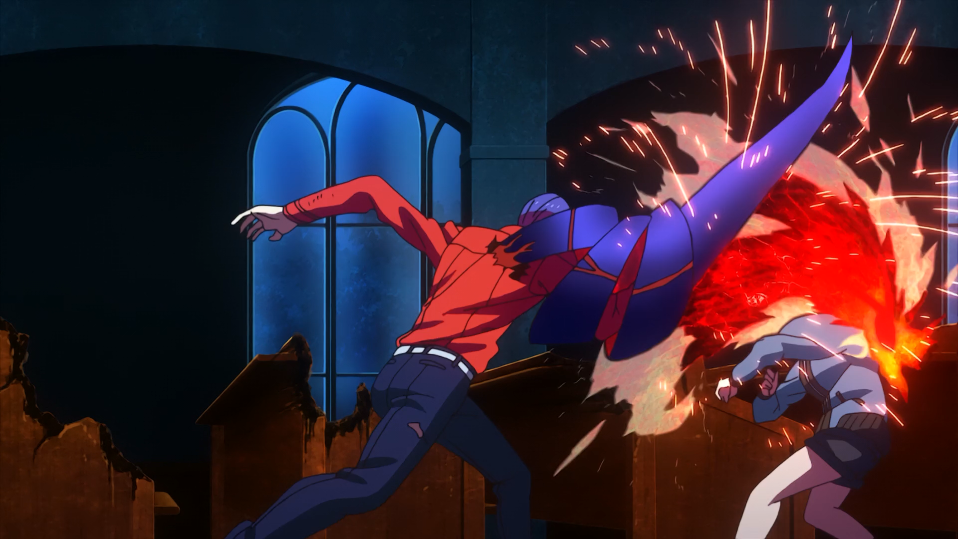 Tsukiyama and Touka kirishima fighting in Toukyo ghoul