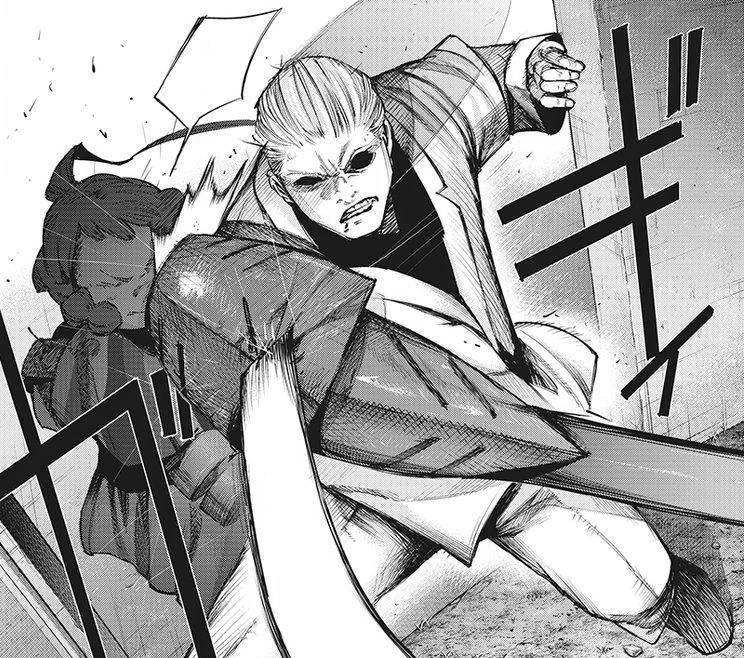 Image Naki saves Miza from Ui's attack.png Tokyo Ghoul Wiki