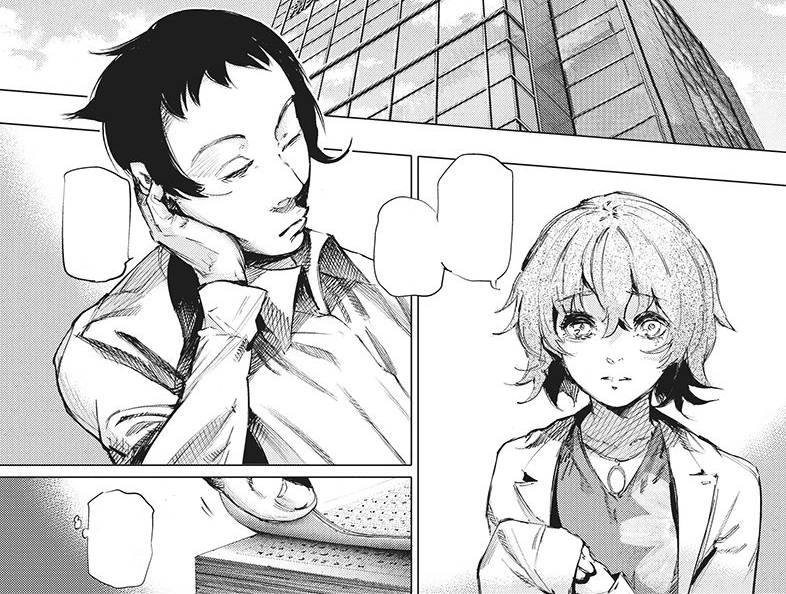 Image Eto shows her manuscript to Shiono.png Tokyo Ghoul Wiki