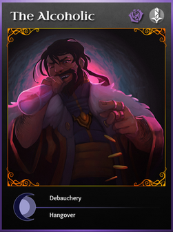 Portraitcard unseen alcoholic