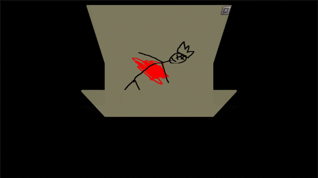 Taunt your enemies with deathnotes, drawn by your mouse in blood (red) and ink (black)