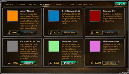 ToL Death Note Colours1