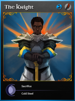 Portraitcard bluedragon knight