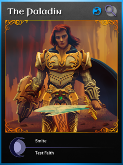 Portraitcard bluedragon paladin