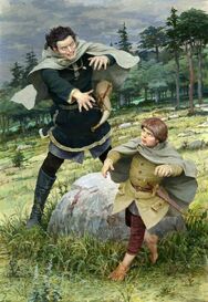 Boromir aggredisce Frodo by Denis Gordeev