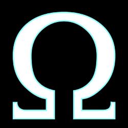 black omega symbol black omega symbol
