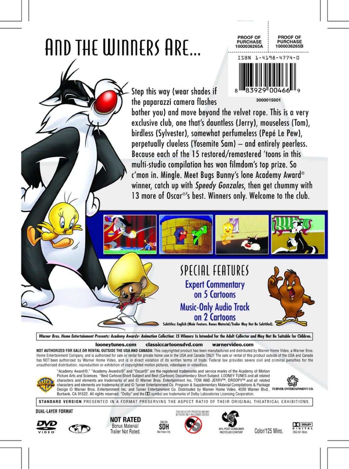 Warner Bros. Home Entertainment Academy Awards Animation Collection