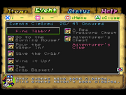 Event menu