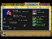 Status menu