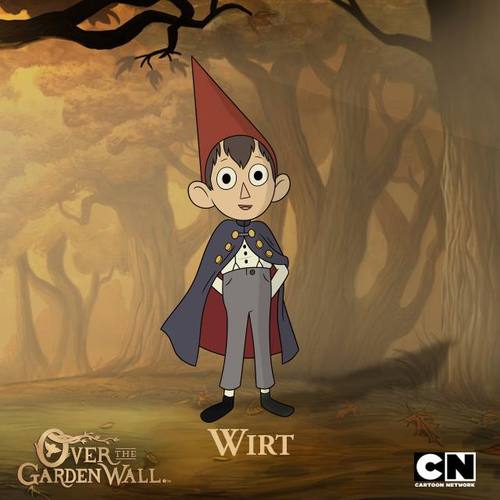 New ！ Over the Garden Wall Wirt Cosplay Costume Cloak with Hat Outfit