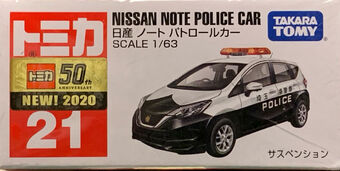 No 21 Nissan Note Police Car Tomica Wiki Fandom