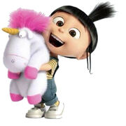Agnes Gru Fluffy unicorn