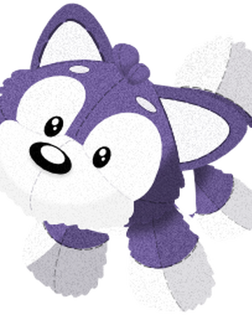 purple wolf plush