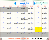 Events Shticker Book page