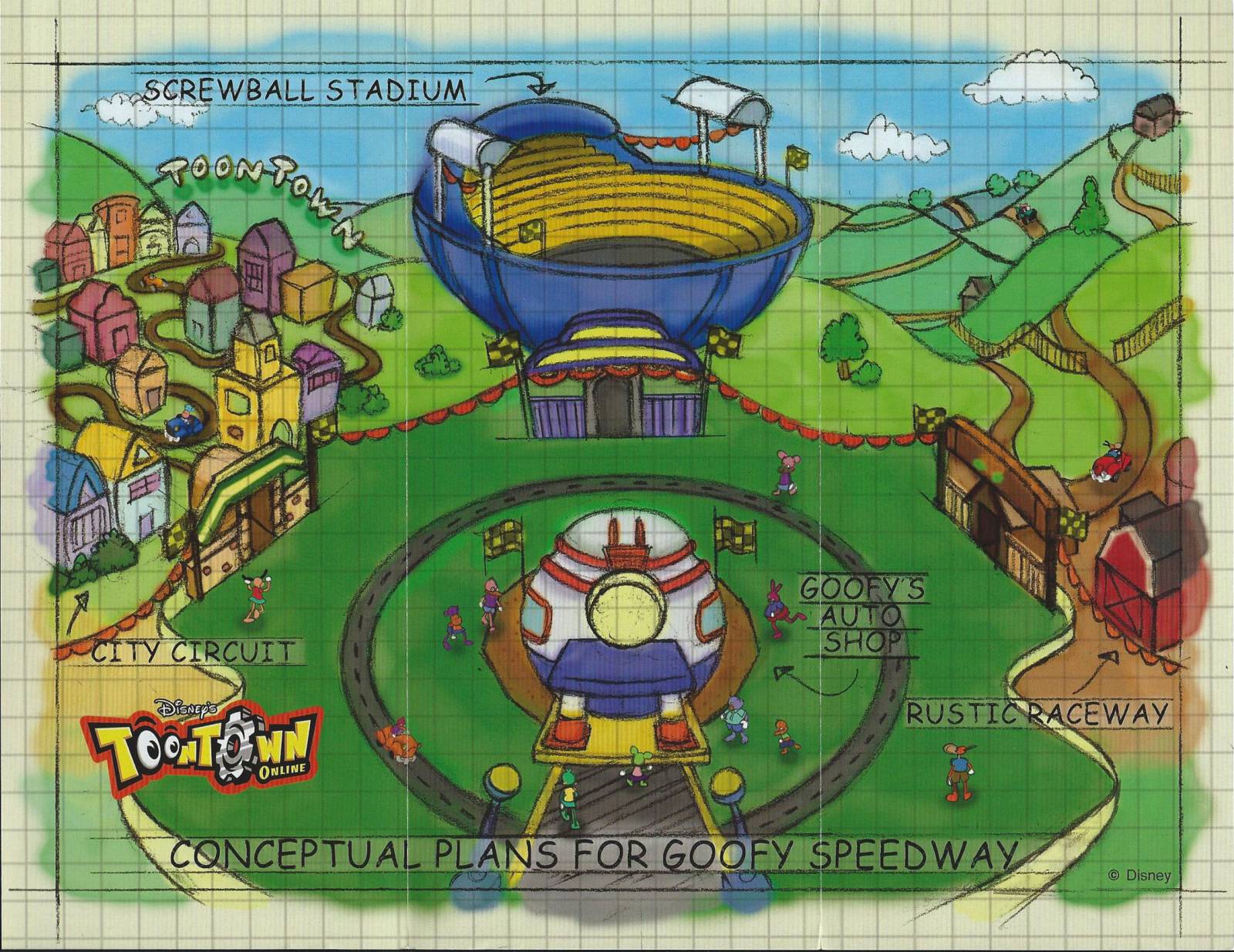 Development of Goofy Speedway | Toontown Wiki | FANDOM powered by Wikia