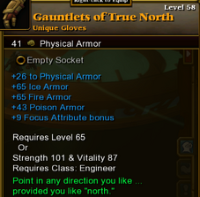 Gauntlets of True North