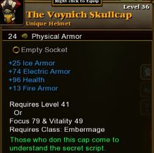The Voynich Skullcap