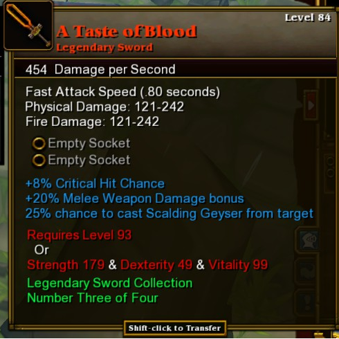torchlight 2 legendary items codes
