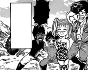 Jirou forming a combo with Setsuno