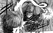 Chiyo attacking Setsuno