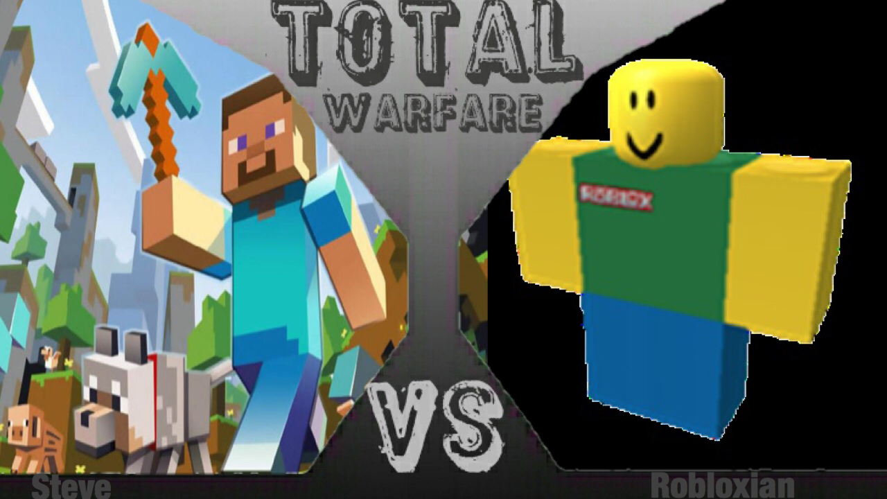 Steve Minecraft Vs Robloxian Total Warfare Fanon Wikia Fandom - minecraft vs roblox which will win minecraft minecraft toys