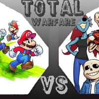Sans Papyrus Undyne Vs Mario Luigi Paper Mario Total