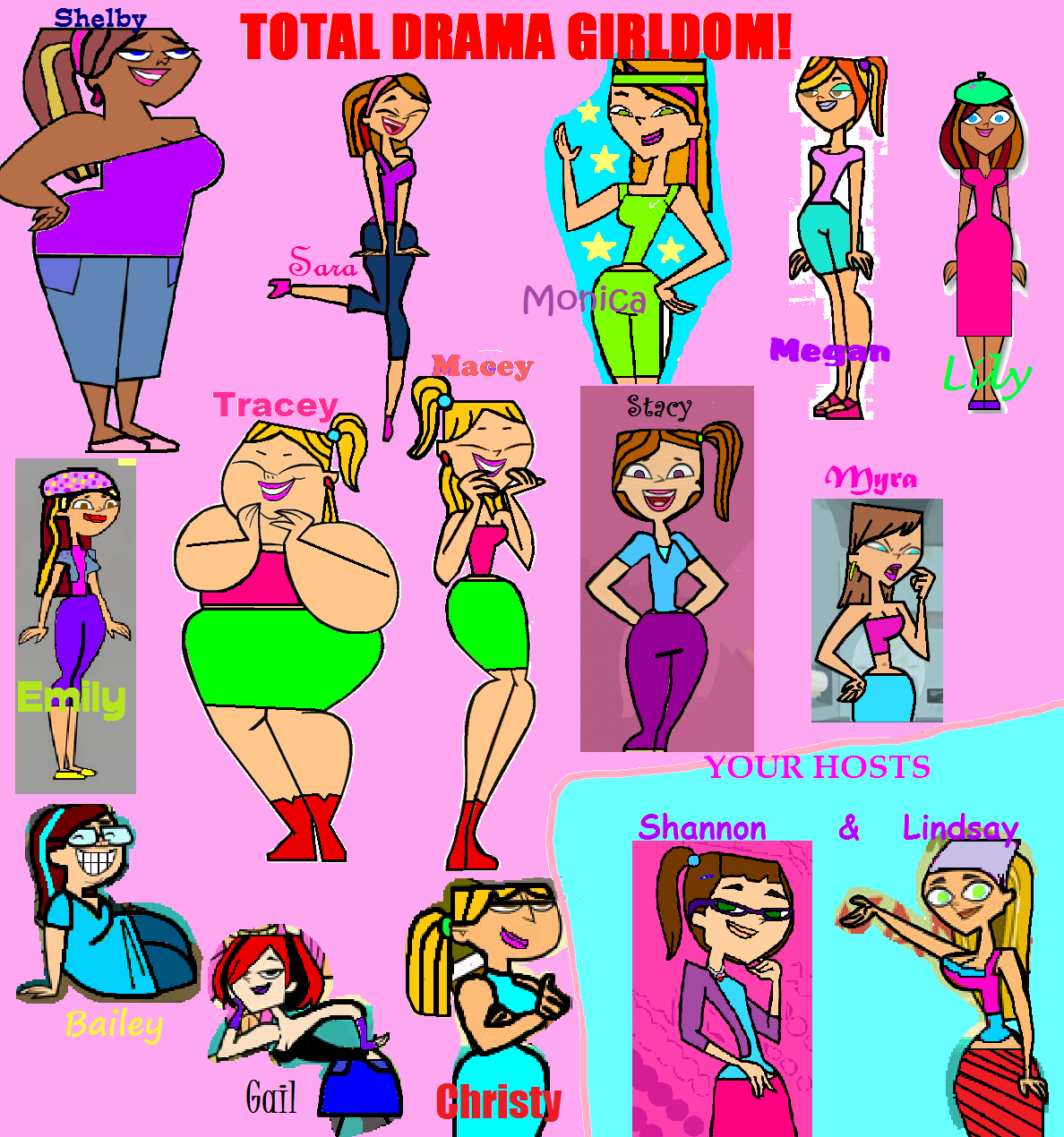 Meet The Contestants Total Drama Girldom Wiki Fandom Powered By Wikia