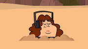Spud in the sand