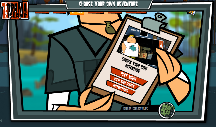 total drama totally interactive games
